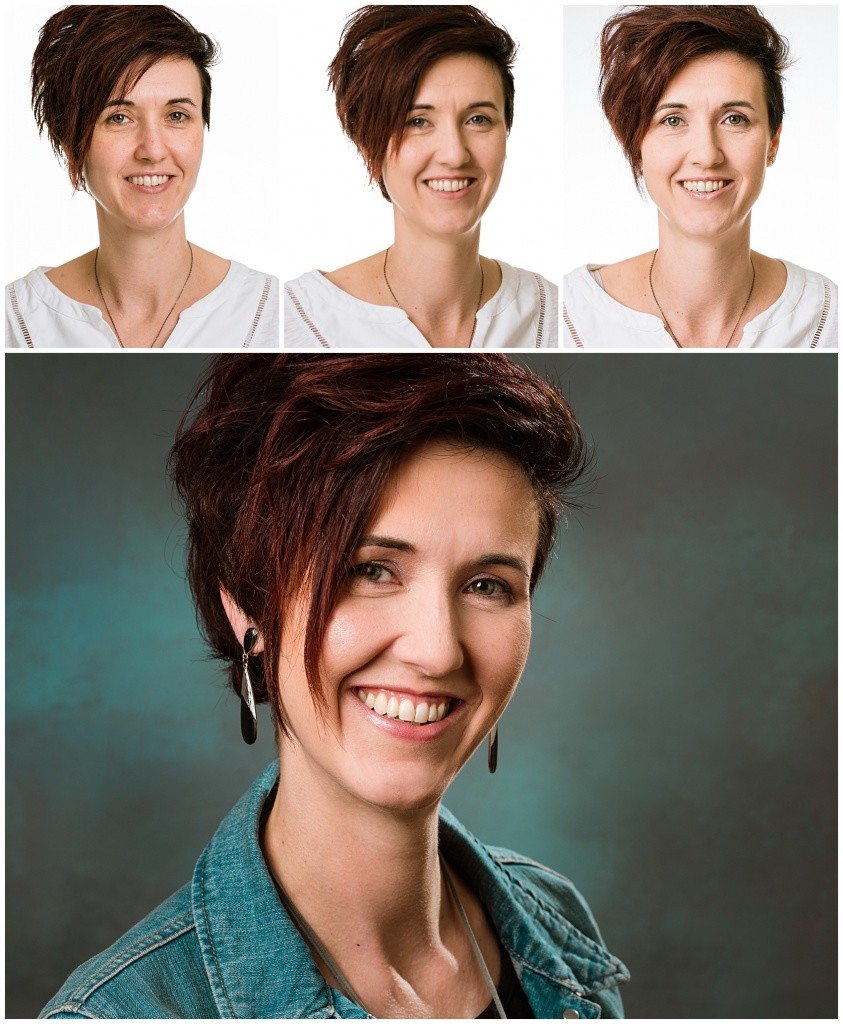 From no makeup to glam headshots
